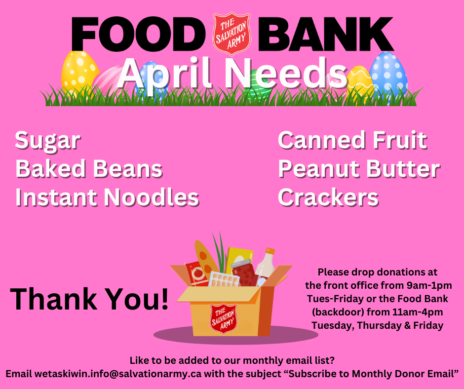 Food Bank Needs